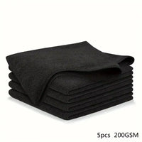 Black 5pcs 25X25cm