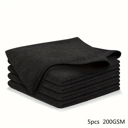 5/10/20pcs Kitchen Towel, Ultra-fine Fiber Light Gray Cleaning Cloth Set, Absorbent, Soft And Stain-removing Cloth Beauty World Shop