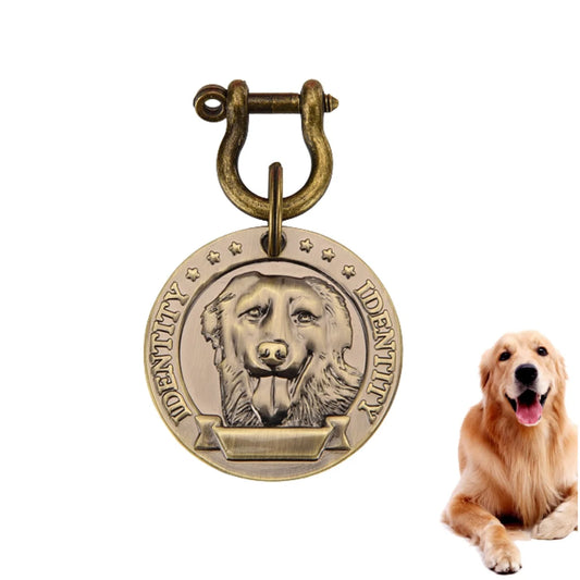 VIP Customizable Engraved Pets ID Tag for Dog Cat Bronze Nameplate Tags Personalized  Address Number Dogs Collar ID Pendant Beauty World Shop