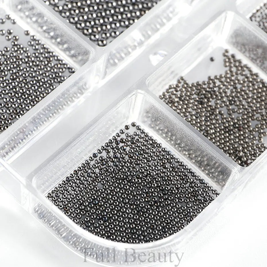 6Grids Metallic Rivet Punk Nail Charm Gold/Silver/Black Cone Spike Studs Nail Art Jewels Aolly Mini Rivet Studs Nail Supplies Beauty World Shop