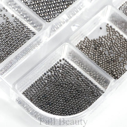 6Grids Metallic Rivet Punk Nail Charm Gold/Silver/Black Cone Spike Studs Nail Art Jewels Aolly Mini Rivet Studs Nail Supplies Beauty World Shop