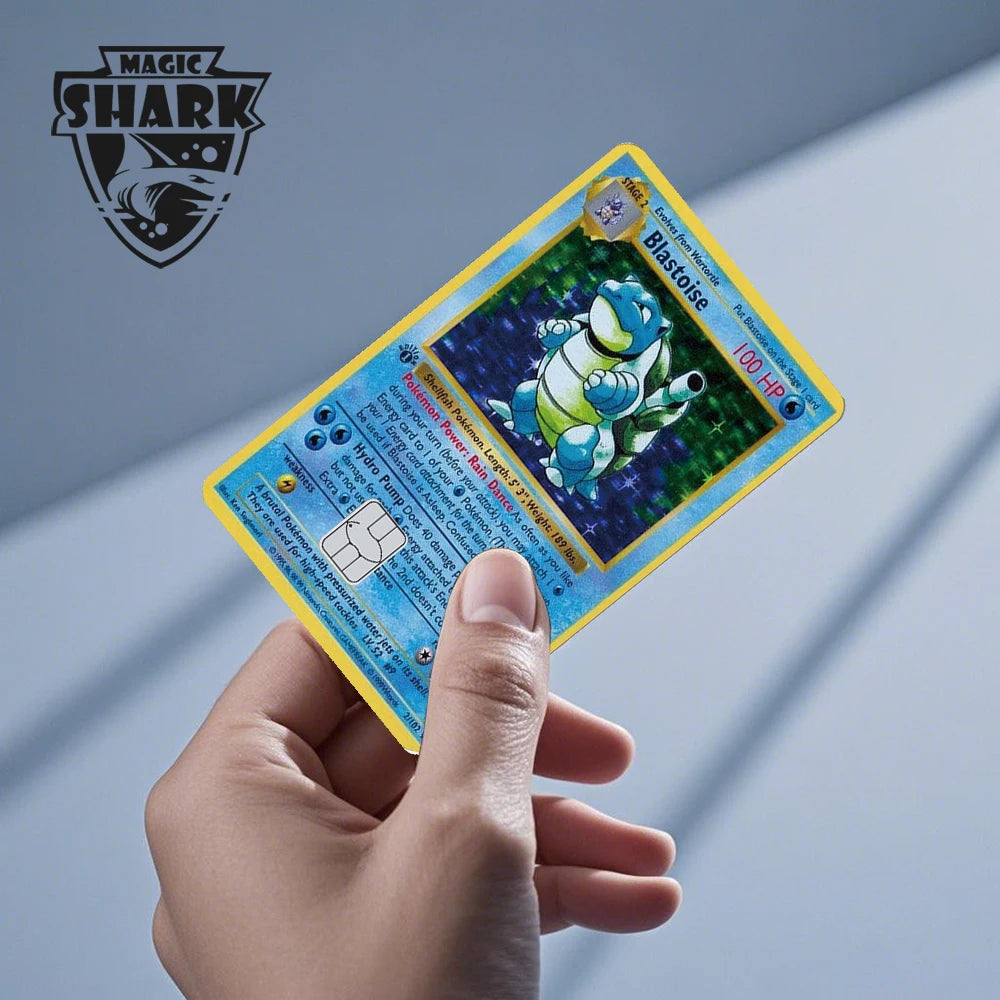 2025 New Pokemons Charizard Blastoise Bulbasaur Eevee Metwo Sticker Film Skin Cover for Credit Debit Card Beauty World Shop