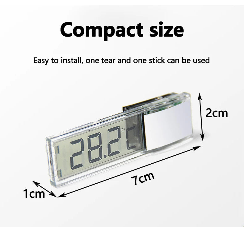 1pc Aquarium Thermometer 3D Digital LED Electronic Fish Tank Temperature Fish Turtle Temp Meter Aquarium Decoration Beauty World Shop