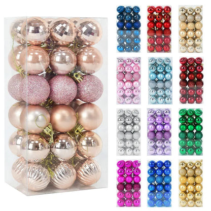 1box Christmas Balls Christmas Tree Ornaments Ball Xmas Hanging Tree Pendants Home Party Decor 2026 New Year Gift Noel Navidad Beauty World Shop