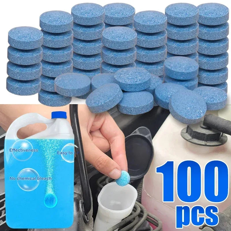 ‌All-Season Windshield Washer Effervescent Tablet (Solid Concentrate) Shellac-Free Formula Beauty World Shop