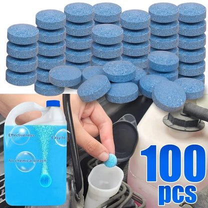 ‌All-Season Windshield Washer Effervescent Tablet (Solid Concentrate) Shellac-Free Formula Beauty World Shop