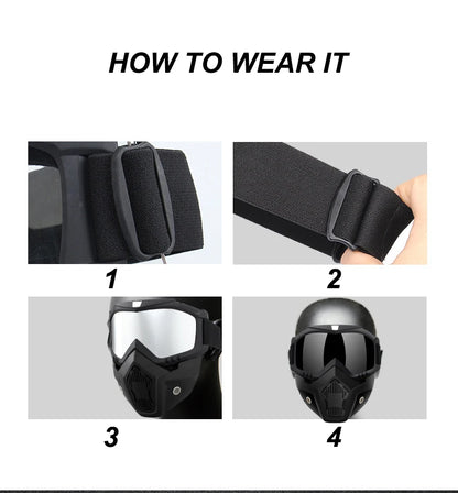 Outdoor Sport Windproof Mask Goggle HD Motorcycle Glasses Snowboard Eyewear Riding Motocross Summer UV Protection Sunglasses Beauty World Shop