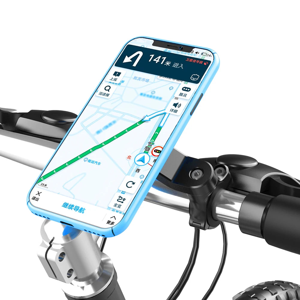 Motorcycle Bike Phone Holder Phone Bracket Vibration Damper Bike Handlebar Navigation Support for 4.7-7.2'' Phone Beauty World Shop