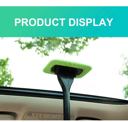 Car Window Cleaner Brush Kit Windshield Cleaning Wash Tool Inside Interior Auto Glass Wiper with Long Handle Car Accessories Beauty World Shop