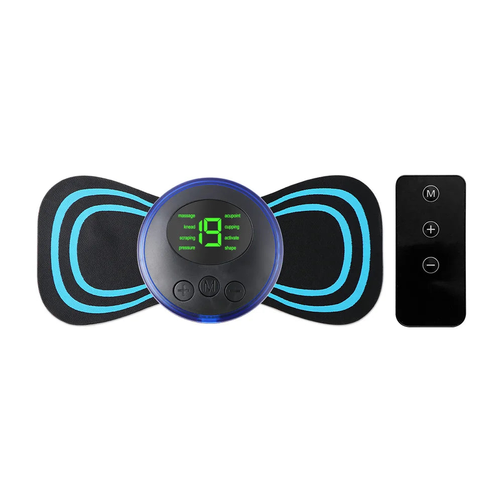 Mini Portable EMS Neck Massager Electric Neck Stretcher For  Cervical Muscle Pain Relief And Shoulder Relaxation Massage Patch Beauty World Shop