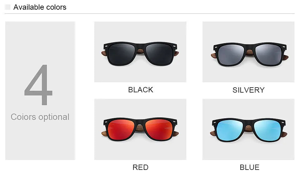 Oi Wood Brand Natural Wooden Sunglasses Men Polarized Fashion Sun Glasses Original Wood Oculos De Sol Masculino New TR90 Frames Beauty World Shop