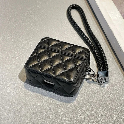 Fashionable high-end Leather PU Earphone Cover For AirPods 4 For AirPods Pro 2nd Cases For AirPods 3 2 1 Anti-lost Headphone Bag
