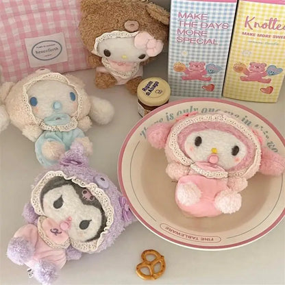 Kawai Latte Kuromi My Melody Cinnamoroll Nipple Baby 10Cm Plush Doll Pendant Ornaments Cute Gift Beauty World Shop