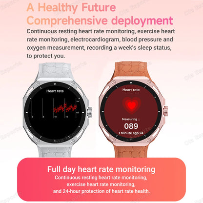 New Fashion Smart Watch 2025 Bluetooth Call Man Woman Heart Rate Health Monitoring Sports Waterproof Smartwatch for Android IOS