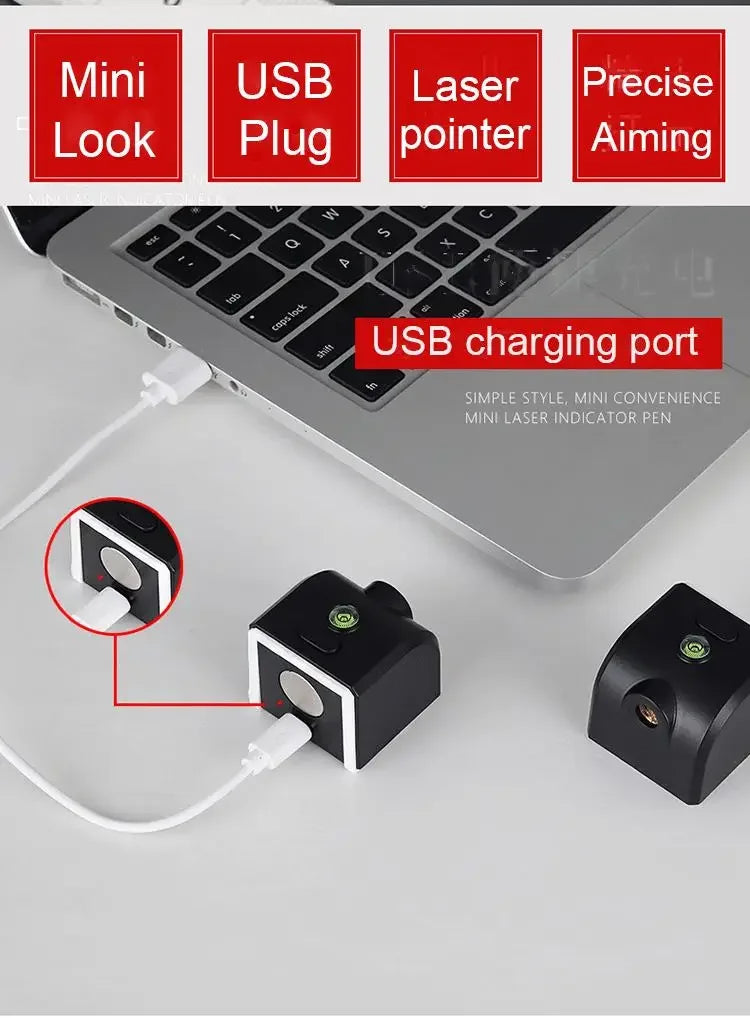 Powerful Laser Level Mini Horizontal And Vertical Cross Lines Super Green Portable Laser Level Location Line For USB Charge DIY Beauty World Shop