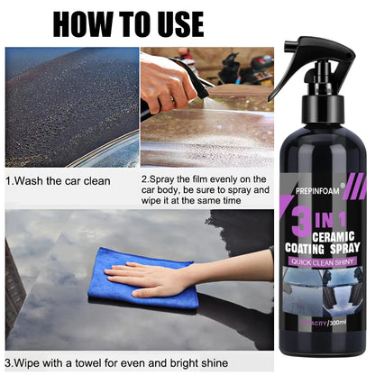 3 in 1 Car Ceramic Nano Coating Liquid Coatin Nano Crystal Hydrophobic Layer Polishing Paint Coating Agent Polish Nanos Coatings Beauty World Shop