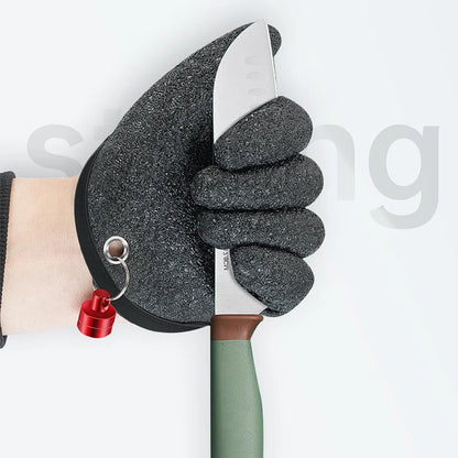 Fishing Gloves Catch Fish Anti-slip Durabl Knit Full Finger Waterproof Work Cutproof Glove Clasp Left Right Apparel Protect Hand Beauty World Shop