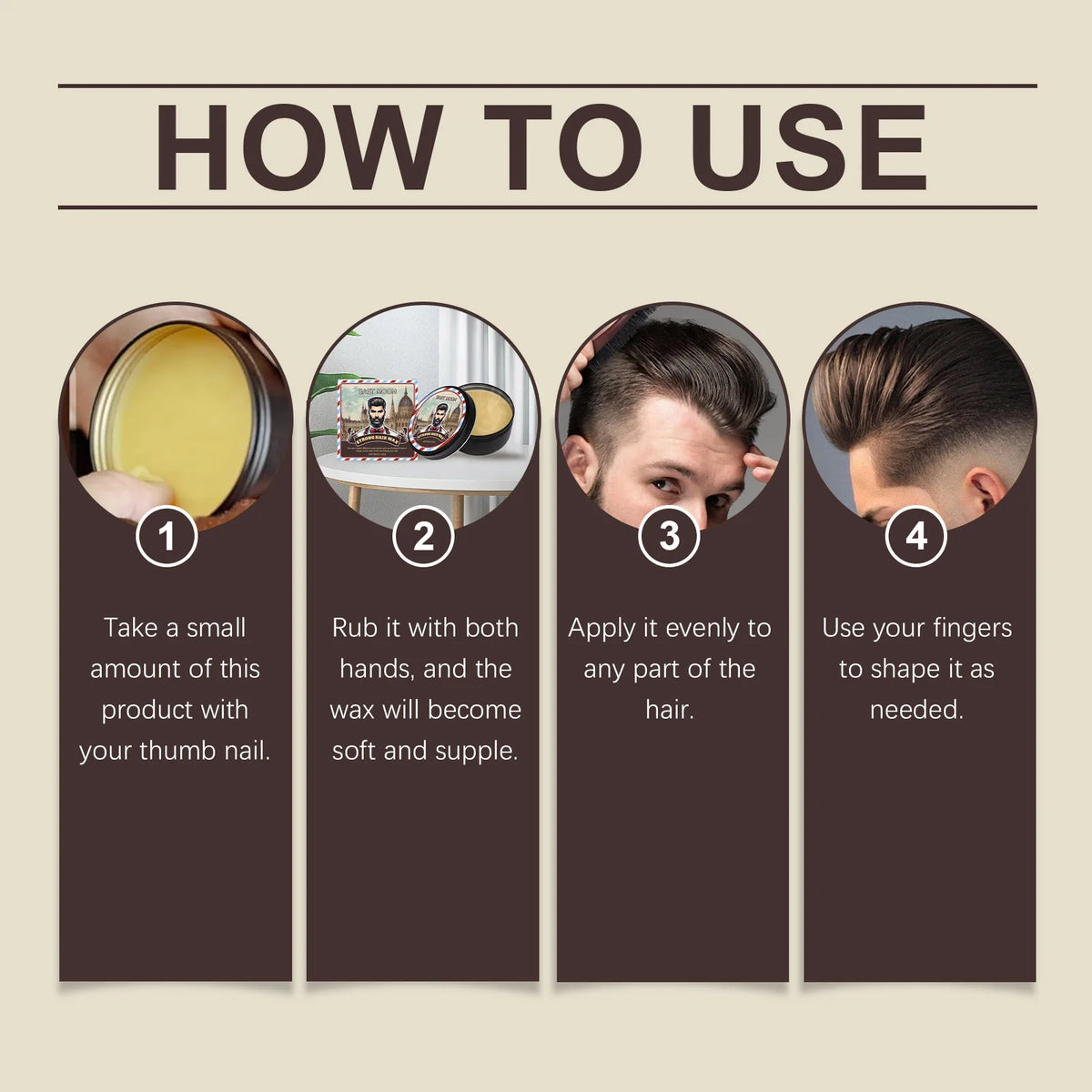 Long Lasting Stying Wax Fluffy Hair Pomade Wax Keep Hair Oil Edge Control Barbershop Tools Salon Hairdressing Mud Hair Styling Beauty World Shop