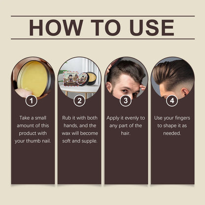 Long Lasting Stying Wax Fluffy Hair Pomade Wax Keep Hair Oil Edge Control Barbershop Tools Salon Hairdressing Mud Hair Styling Beauty World Shop
