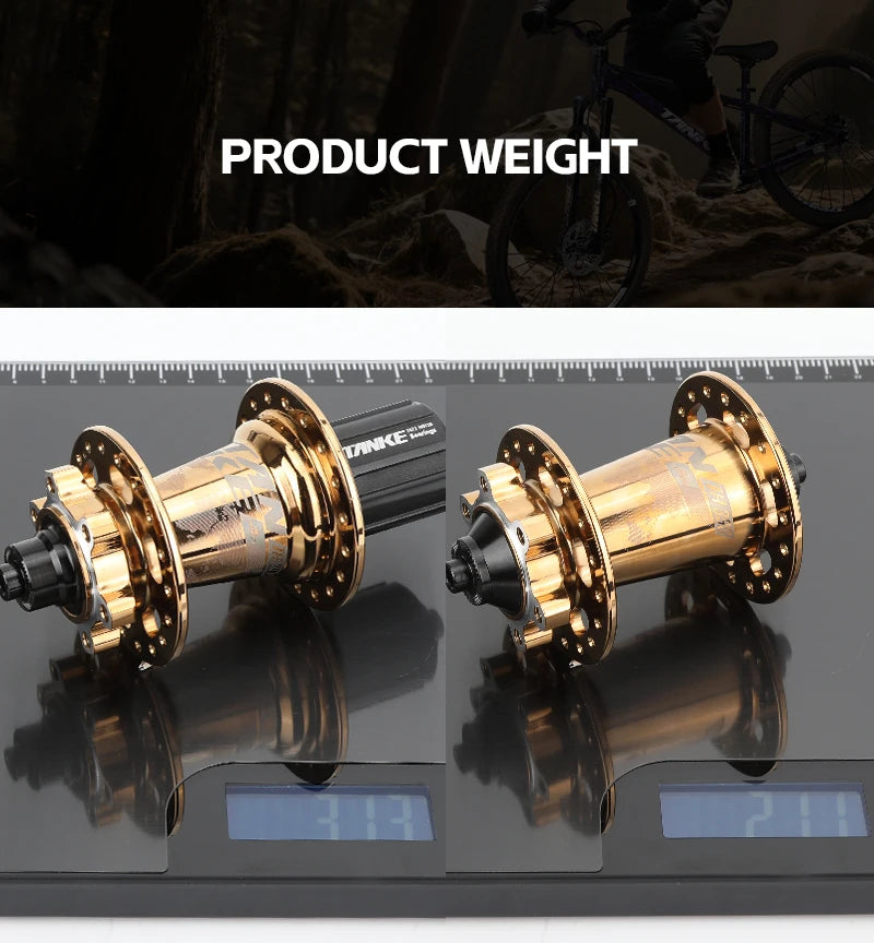 TANKE 120 Click Hub 6 Bearing Mountain Bike MTB Hub Front Rear 32 36 Holes QR Thru-axle Exchange Disc Brake Bicycle Hubs HG MS Beauty World Shop