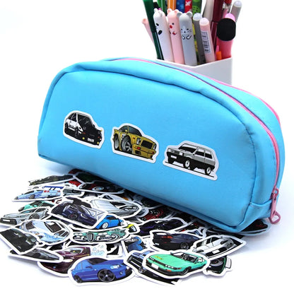 10/50/100 Pcs Retrofit Racing Car Graffiti Stickers Laptop Guitar Luggage Bike Skateboard Waterproof Sticker Decal Kid Toy Beauty World Shop