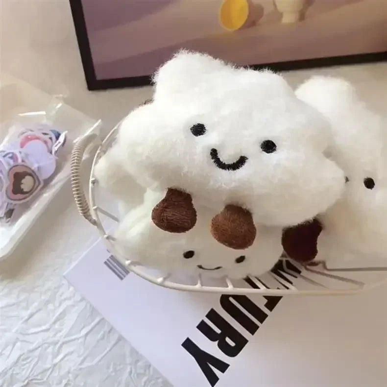 10Pcs/Set Lovely Plush White Cloud Keychain Pendant Toys Wholesale Price Beauty World Shop