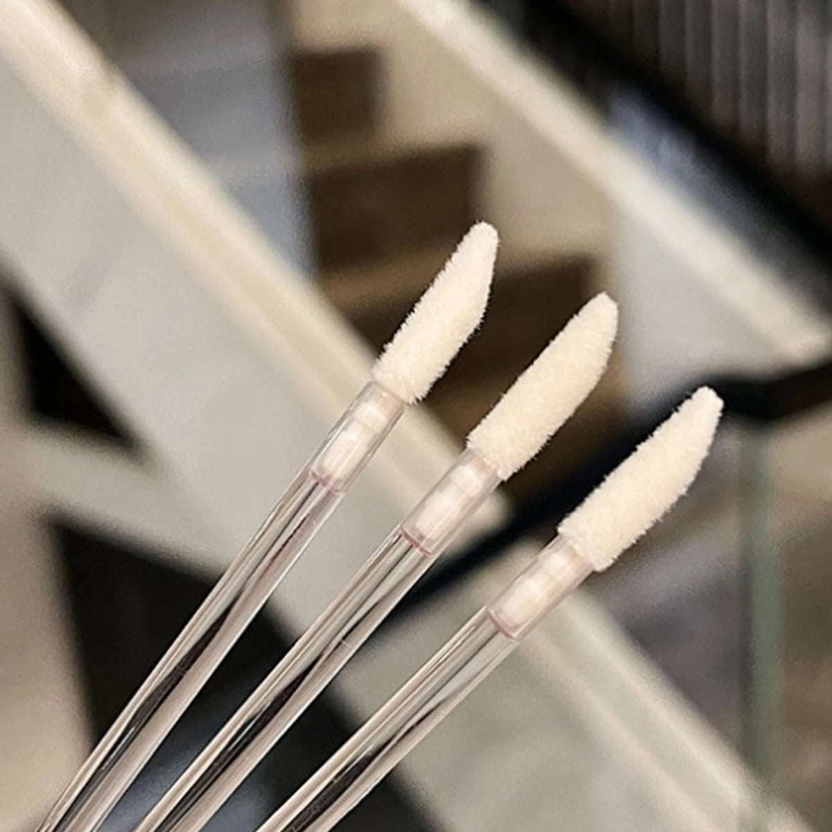 100/300PCS Crystal Lip Brush Lipstick Gloss Applicator Wands Wholesale For Eyelashes Extension Tool Kits Makeup Accessories Beauty World Shop