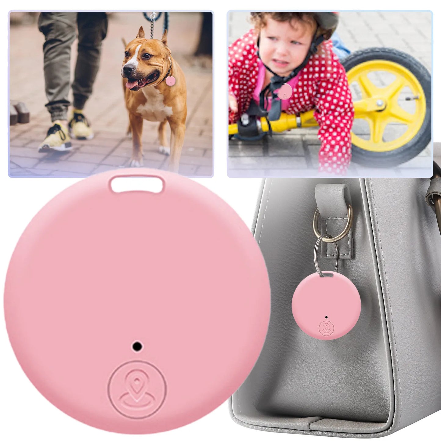 Mini GPS Locator AntiLost Alarm Wallet Keychain Smart Tag Bluetooth-Compatible Tracer Keychain Dog Pet Child Tracker Key Finder Beauty World Shop