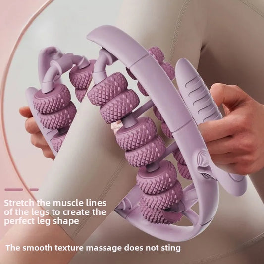 Newest 28 Wheel Annular Leg Clamp Massager Relax  Massager Anti-cellulite Massager Body Slimming Roller Massage for Body Beauty World Shop