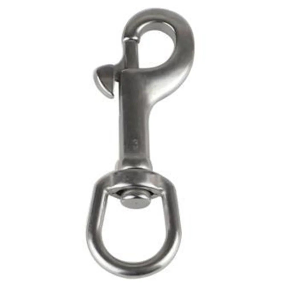 1PCS 316 Stainless Steel Diving Swivel Bolt Snap Spring Hook Clip For Scuba Diving Pet Leash Flag Stainless Steel Oval Swivel Beauty World Shop