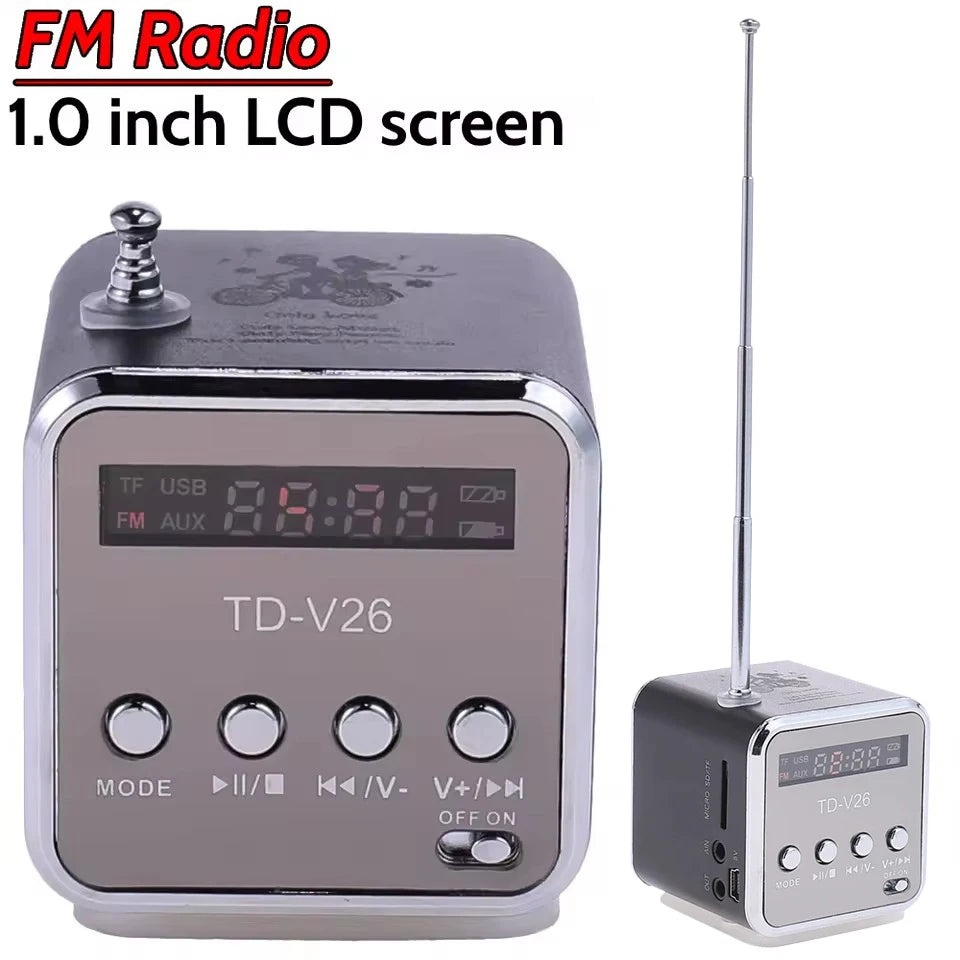 Mini Bluetooth Speaker Radio FM Portable Mp3 Player Wireless Small Sound Box Music Blootooth Bocina Caixa De Som Coluna Column Beauty World Shop