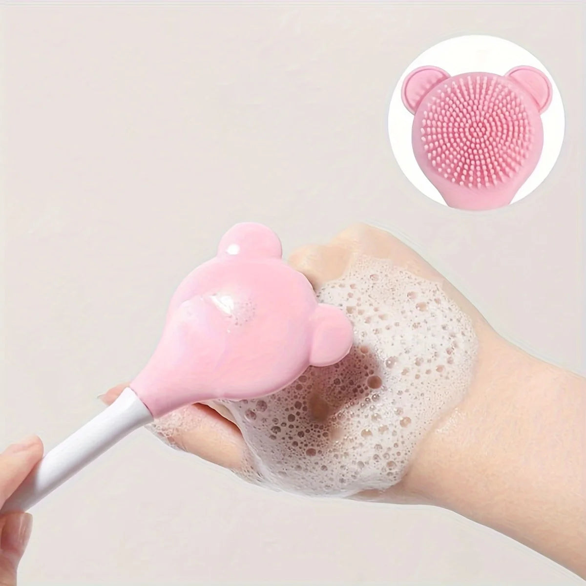 8-piece silicone skincare set with ice roller and cold compress mask - pink and white two-tone facial spa set, skincare tools Beauty World Shop