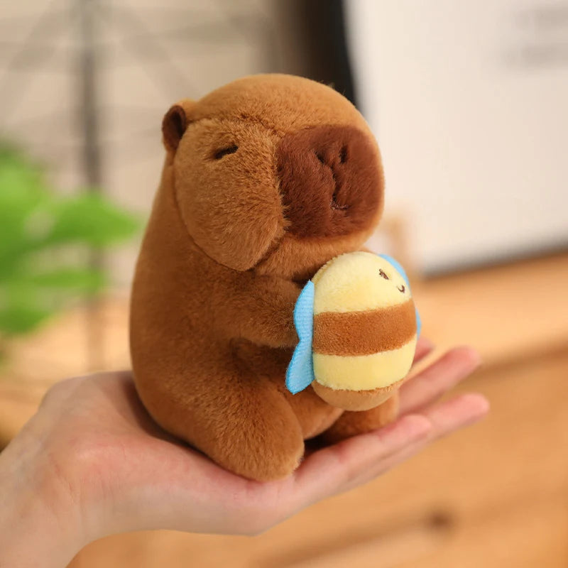 Capybara Plush Toy Pendant Keychain Capibara Cosplay Pokemon Pikachu Disney Stitch Sanrio Kuromi Plushies Stuffed Bag Decor Gift Beauty World Shop