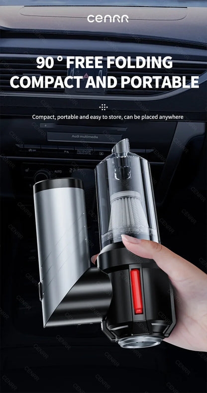 CENRR 998000PA Car Vacuum Cleaner Strong Suction Powerful Handheld Wireless Vacuum Cleaner Mini Blower for Home Appliance Beauty World Shop
