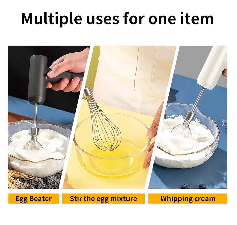 1 PCS Wireless Electric Food Mixer Portable 3 Speeds Egg Beater Baking Dough Cake Cream Mixer Kitchen Tools Beauty World Shop
