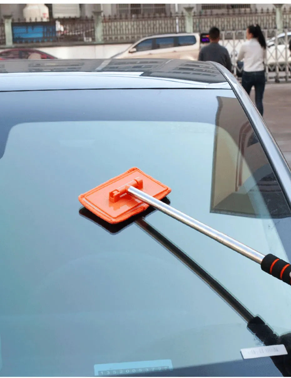 SEAMETAL Car Front Windshield Defogging Brush Telescopic Long handle Car Household Glass Clean Brushes Dust Remover Tool Beauty World Shop