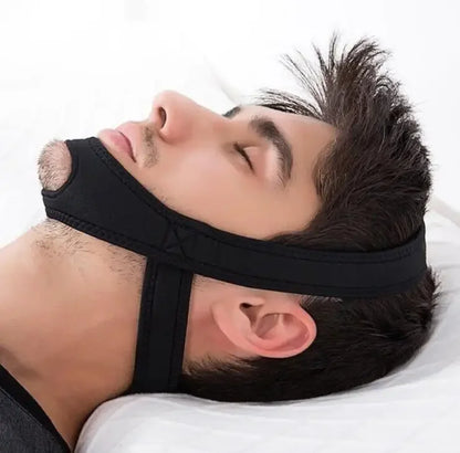 New Neoprene Anti Snore Stop Snoring Chin Strap Belt Anti Apnea Jaw Solution Sleep Support Apnea Belt Adjustable Sleep Care Tool Beauty World Shop