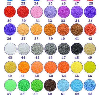 2.6mm Perler Hama beads Set 3D Puzzle Iron Beads Toy Kids Creative Handmade Craft DIY Gift fuse beads Have large pegboard Beauty World Shop
