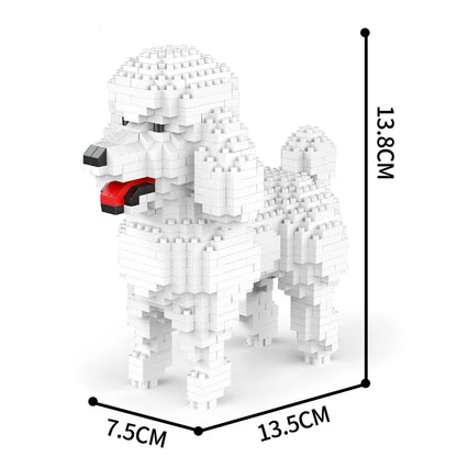 KNEW BUILT Dog Model Mini Building Block Toys Set for Kid Boy Girls Adult Beginner Teddy Hughes Corgi Collie Pet Style Bricks Beauty World Shop