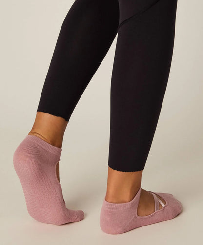 2 Pairs Cotton Breathable Sweat-absorbent Yoga Socks Silicone Anti-slip Floor Socks Women Pilates Ballet Fitness Sports Sock Set Beauty World Shop
