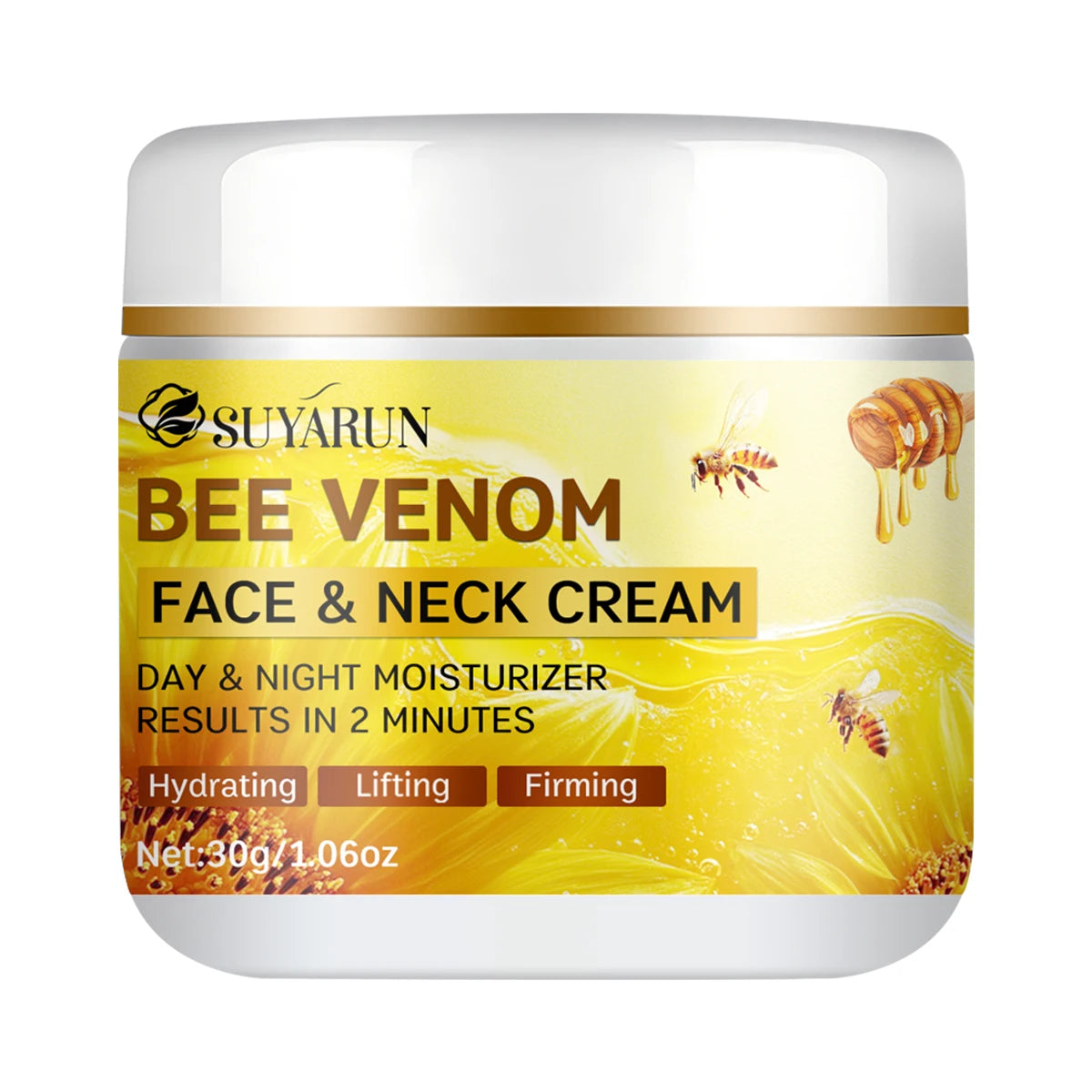 SUYARUN Bee Venom Collagen Anti-Aging Face Cream | Firming Lifting Moisturizer | Wrinkle Reduction | 24H Hydration. Beauty World Shop