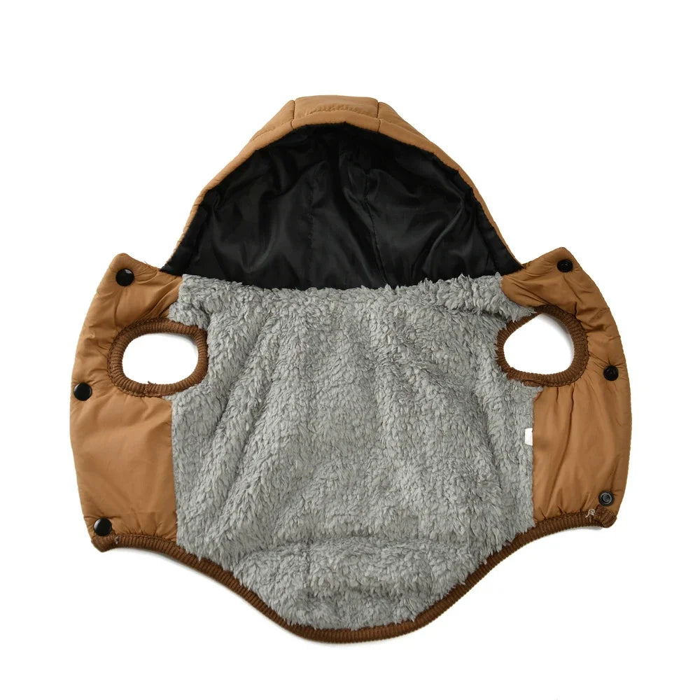 Fleece Warm Pet Clothes For Small Medium Dogs Pet Jacket Thicken Pets Coat For Winter Waterproof Outdoor Puppy Costume Pug Parka