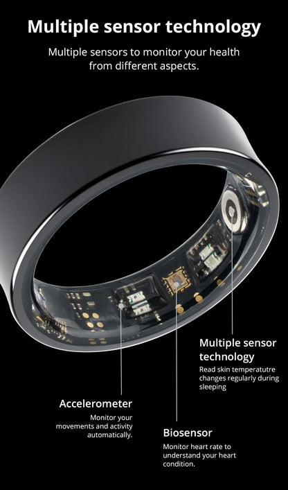 2024 COLMI R09 Smart Ring Men Women with Charging Case, Health and Sleep Monitor, Skin Temperature Monitor, 60 days battery life Beauty World Shop