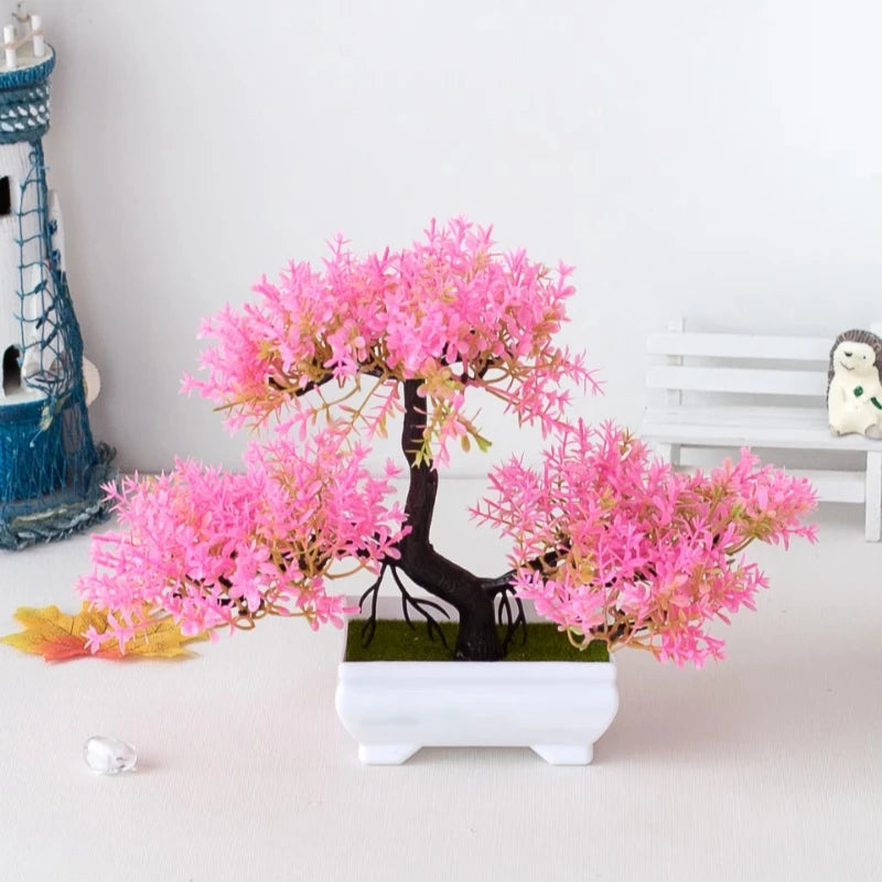 New artificial tree bonsai simulation plant bonsai garden dining table home bedroom decoration outdoor fake plant decoration Beauty World Shop