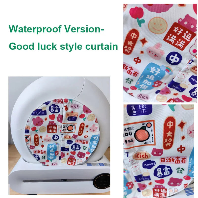 Newly Upgraded High Quality Cat Basin Odor Dust-proof Door Curtain Matching for TONEPIE Self Automatic Litter Box Not Litter Box Beauty World Shop