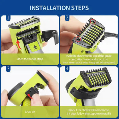 2025 Guide Comb Guards for  One Blade QP2520 QP2530 QP2630 QP2620 Electric Trimmer Shaver 14 Length Adjustable Kit