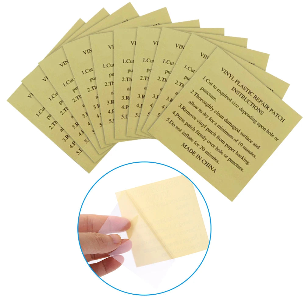 10-100pc Swimming Pool PVC Repair Patch Waterproof Swimming Ring Repair Kit Inflatable Boat Repair Patch Swimming Pool Accessory Beauty World Shop