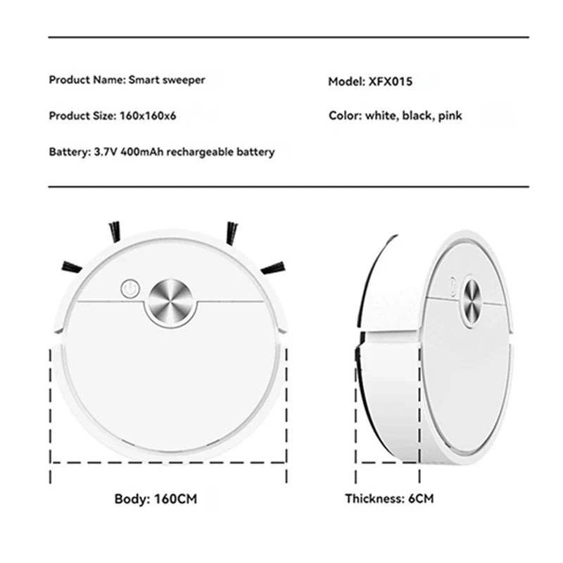 Smart Vacuum Cleaning Robot Mini Mopping Suction And Sweeping Integrated Fully Automatic Cleaning Sweeping Robot Beauty World Shop