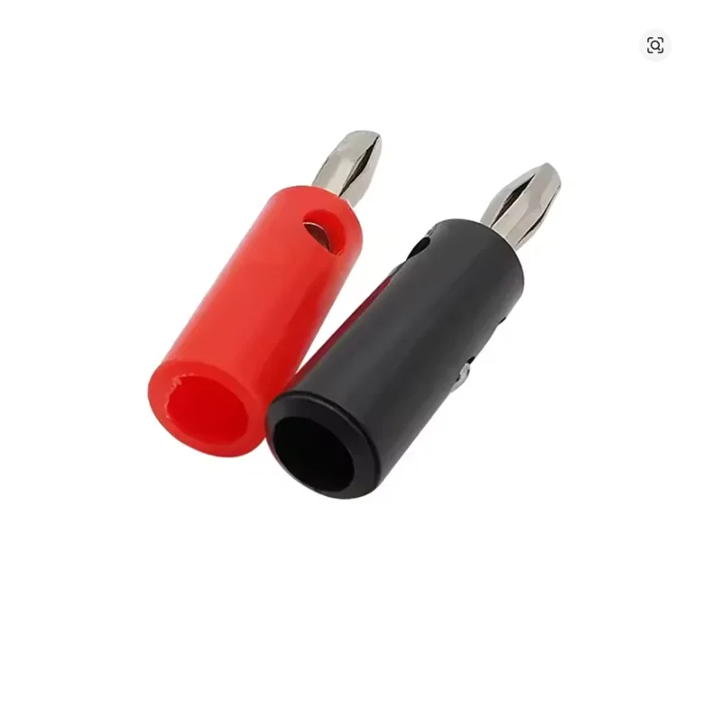 10Pair Silver 4mm Banana Plug Male and Female 4mm Banana Jack Panel Mount Banana Socket Terminal Connector Adapter Red Black Beauty World Shop