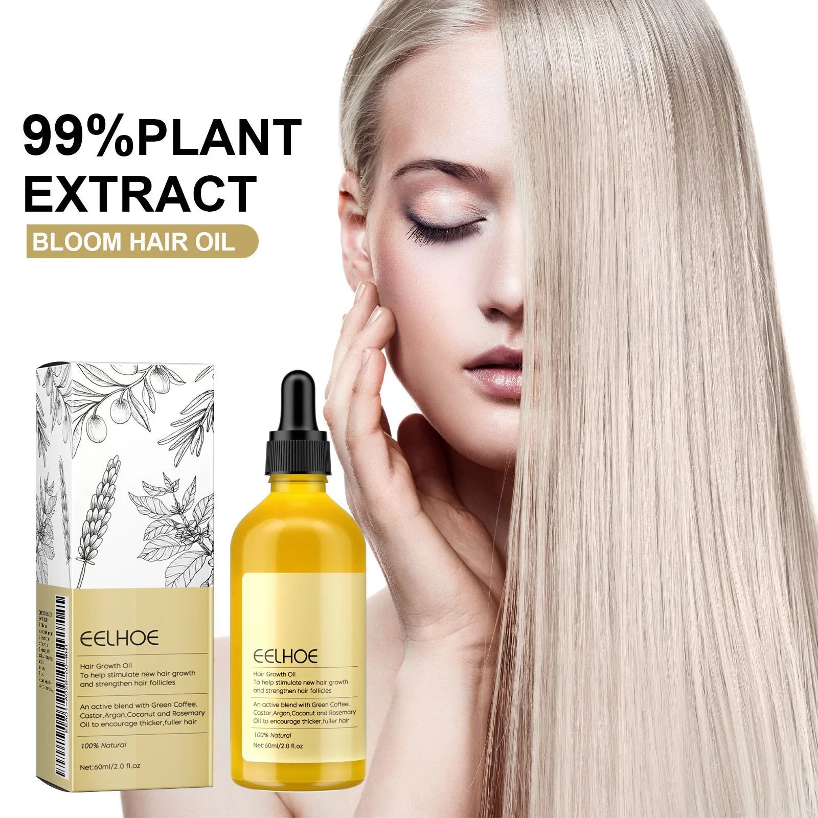 1/2/3pcs Natural Hair Growth Oil Rosemary Anti Hair Loss Regrowth Moisturizing Repair Anti Baldness Fast Hair Growth Serum Oil Beauty World Shop